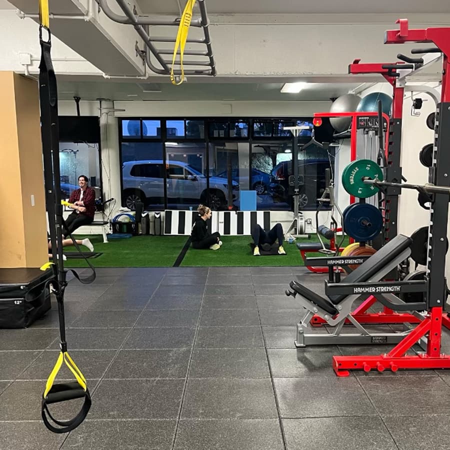 The training turf at Synergy Fitness Studio, Marina San Francisco